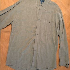 Andrew Fezza Gray/Beige Dress Shirt